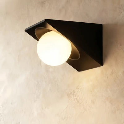 Lunara Elegant Cubic Outdoor Wall Lamp--Hardwired for Yard