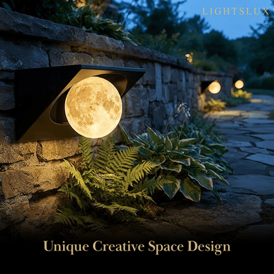 Lunara Elegant Cubic Outdoor Wall Lamp--Hardwired  for Courtyard
