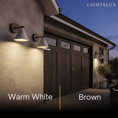 Strata Natural Wall Lamp-- Wood for Outdoor Yard