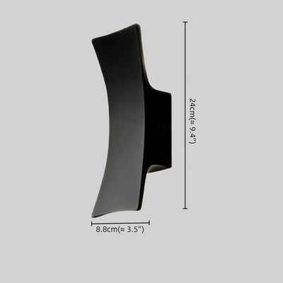 Arcato Minimalist Wall Lamp--Aluminum Glass for Yard