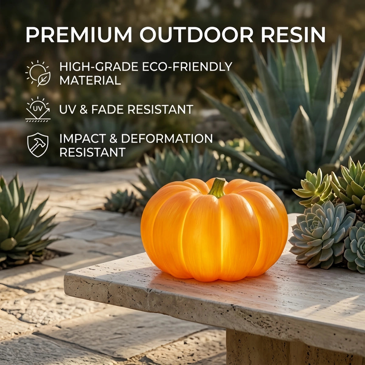 Vivara Farmhouse Pumpkin Floor Lamp-- for Garden