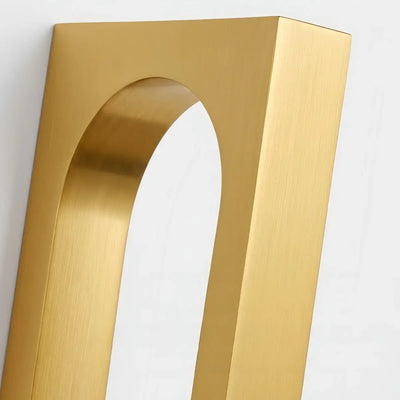 Arcato Modern Outdoor Wall Lamp -- Stainless Steel & PC Black/Gold for Patio  Detail