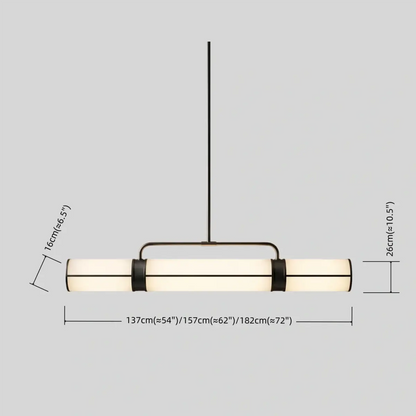 Modern Industrial Linear Pendant Light 
