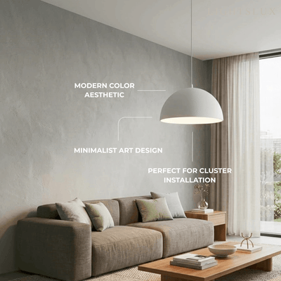 Morandia Minimalist Pendant Light -- Aluminum 