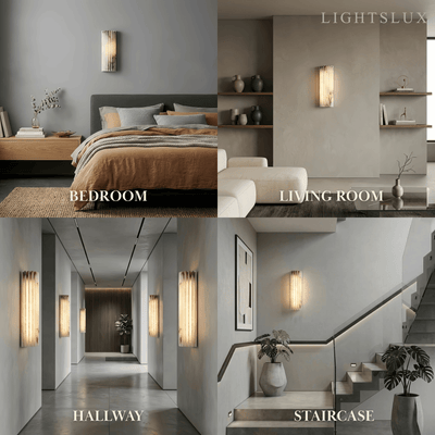 Alba Modern Alabaster Wall Light