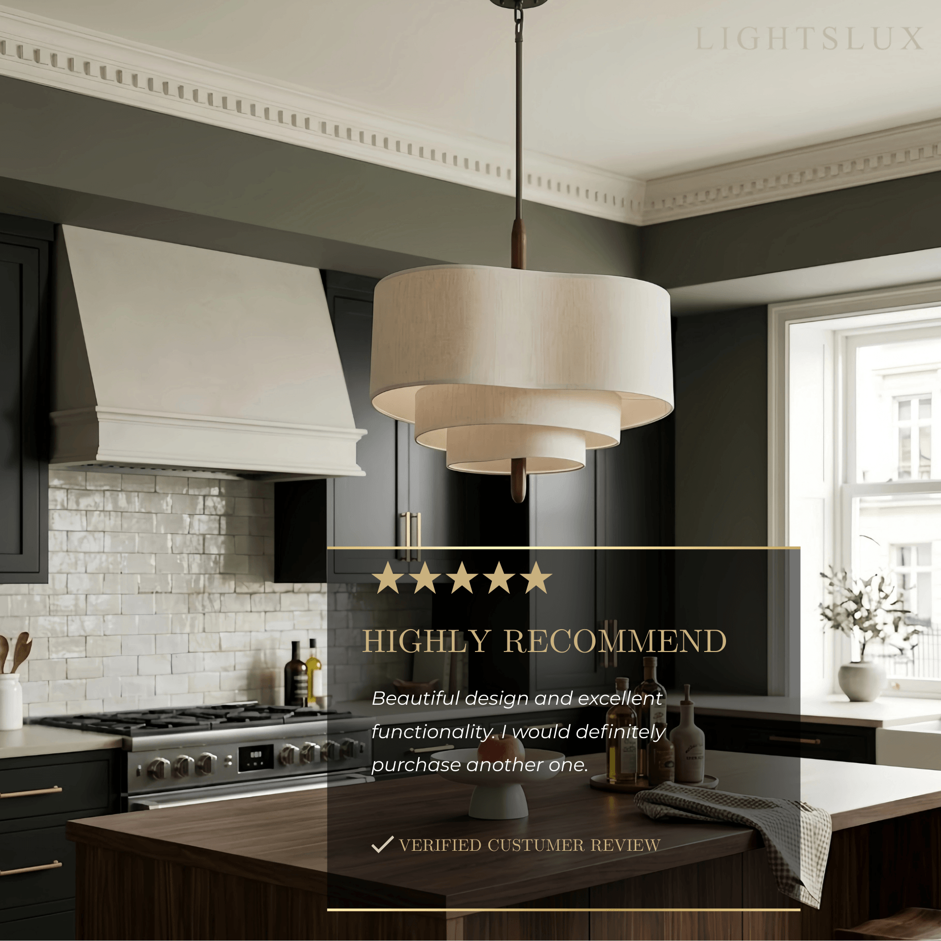 Modern Fabric Pendant Light 