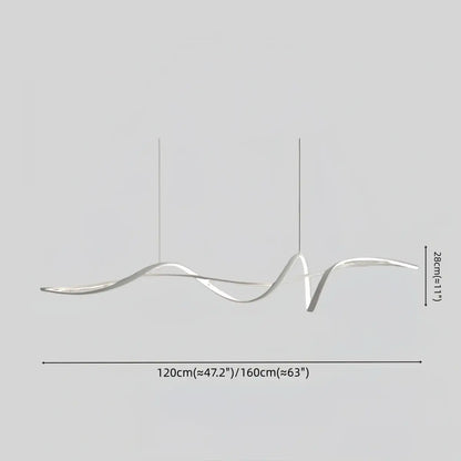Modern LED Wave Pendant Light