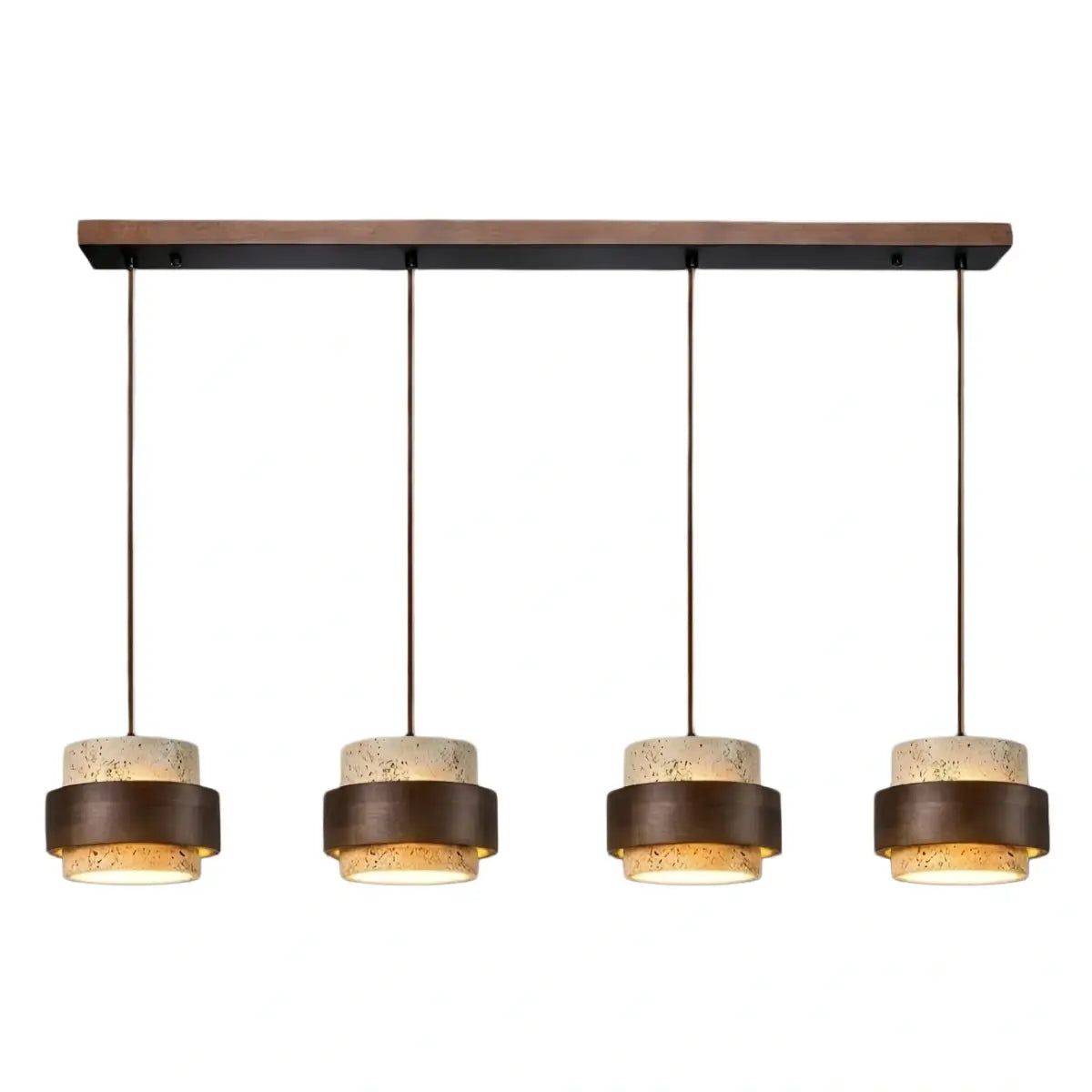 Strata Modern Travertine Pendant Light 
