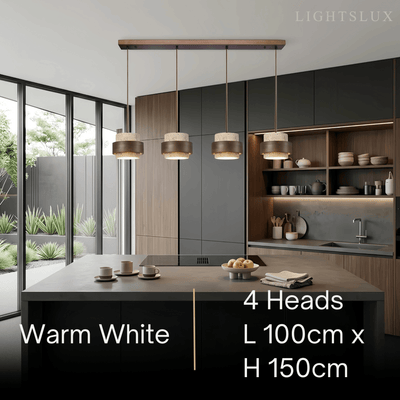 Strata Modern Travertine Pendant Light 