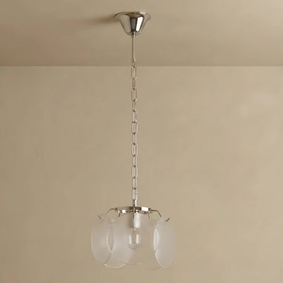 Pendant Light — Hand-Dyed Glass & Metal with Multi-Color for Dining Room 