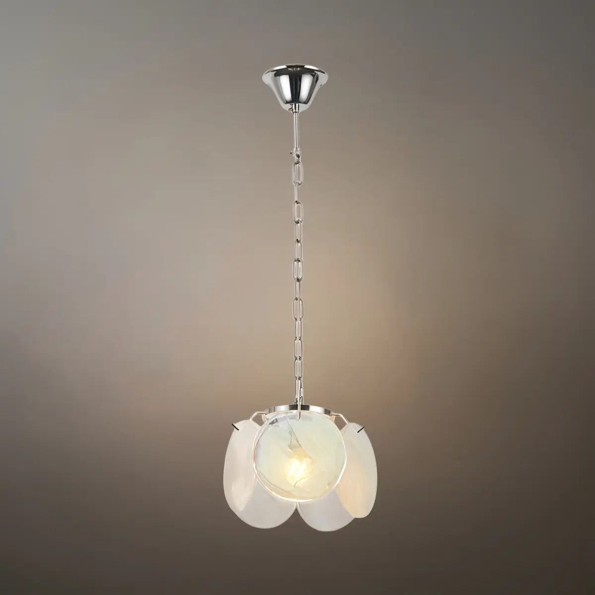 Modern Pendant Light — Hand-Dyed Glass & Metal with Multi-Color