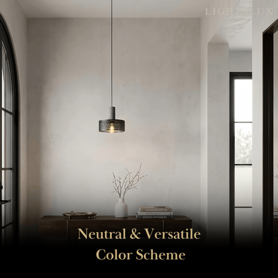 Ferron Industrial Cement Pendant Light – Six Sizes & Adjustable Cable for Kitchen Island/Dining Room/Bedroom