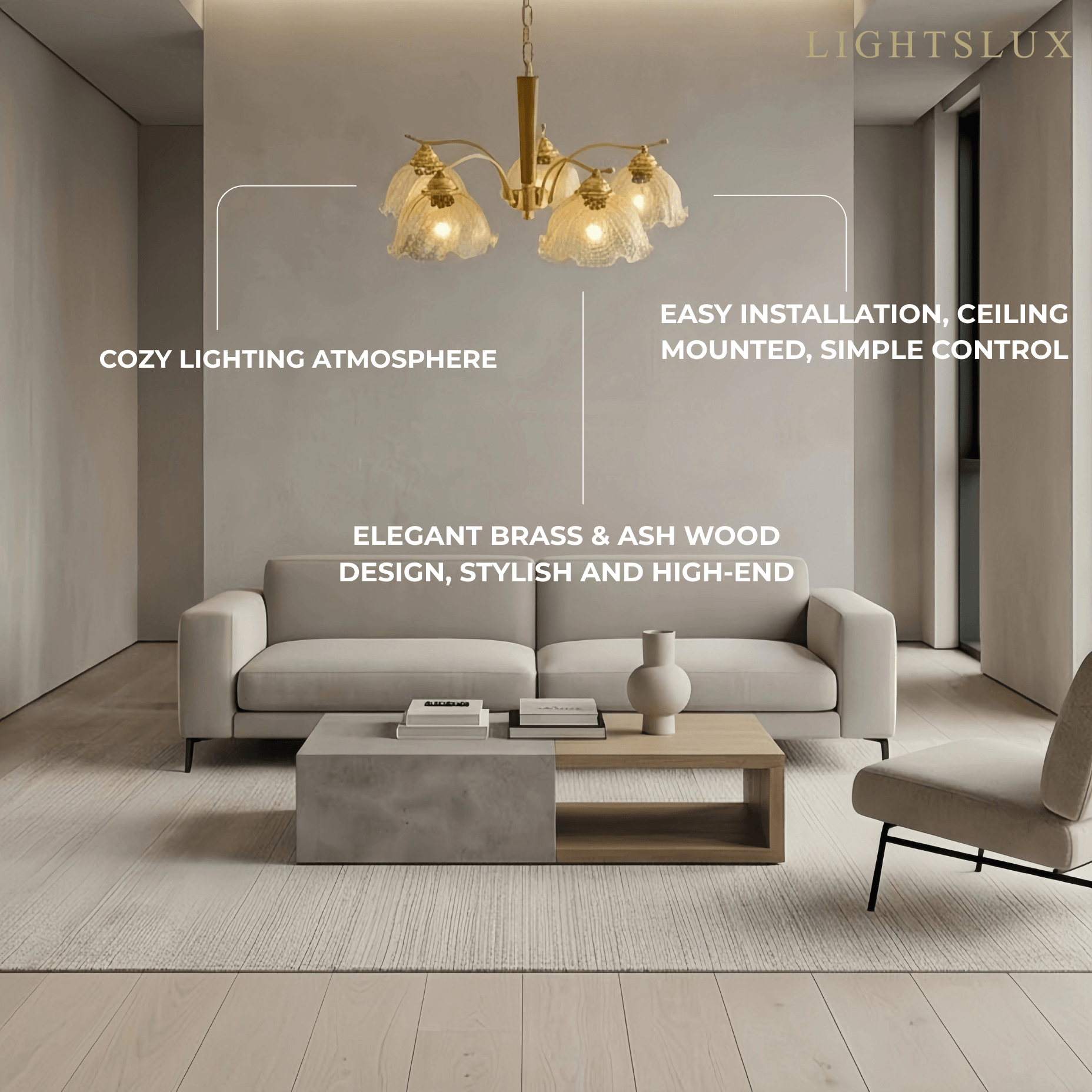 Excelis Minimalist Chandelier