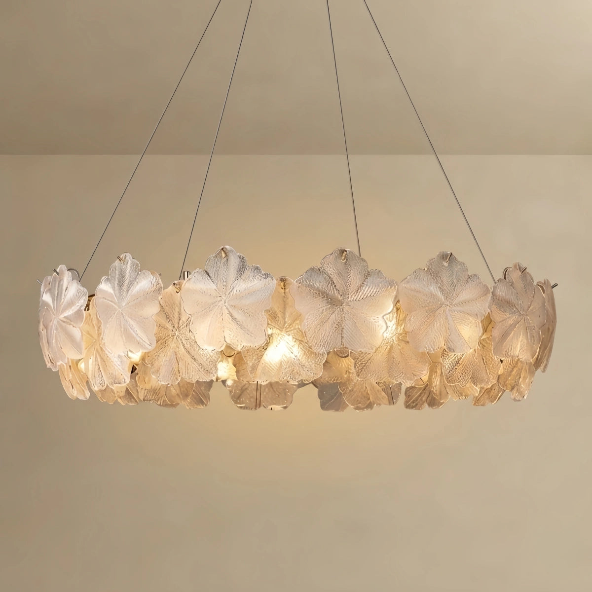 Chandelier – Metal & Glass Gold for Living Room/Bedroom/Dining Room
