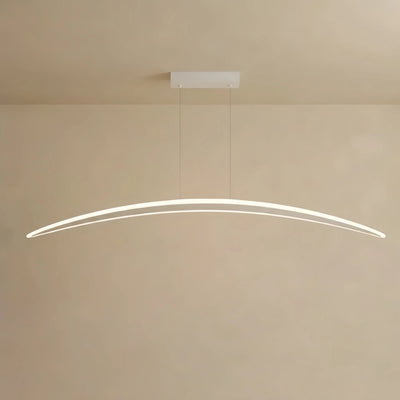 Vivara Minimalist Pendant Light -- Aluminum & Acrylic White for Living Room/Dining Room