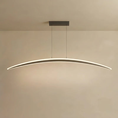 Vivara Minimalist Pendant Light -- Aluminum & Acrylic Black for Living Room/Dining Room