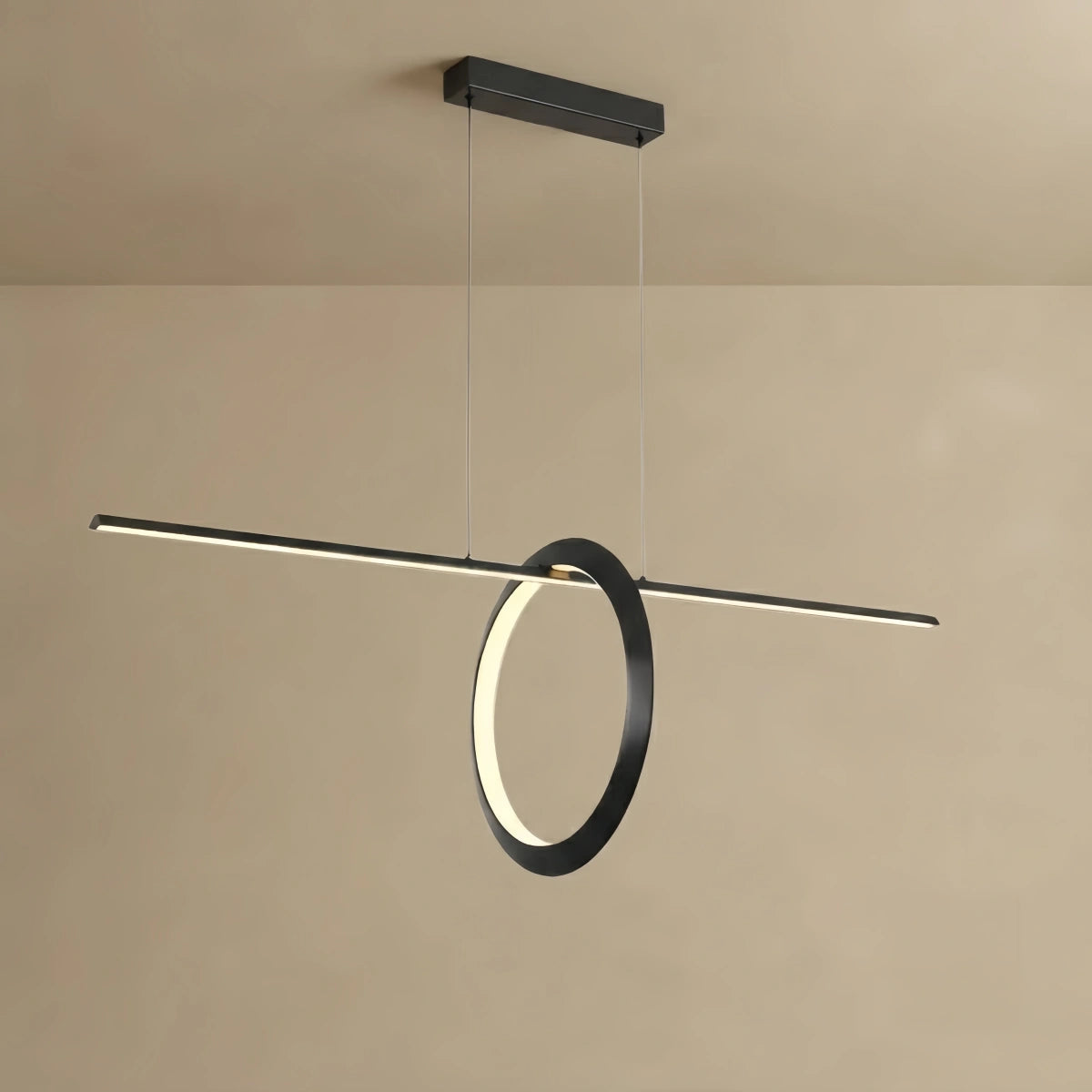 Arcato Minimalist Pendant Light — Metal & Silica Gel with Black & White for  Kitchen