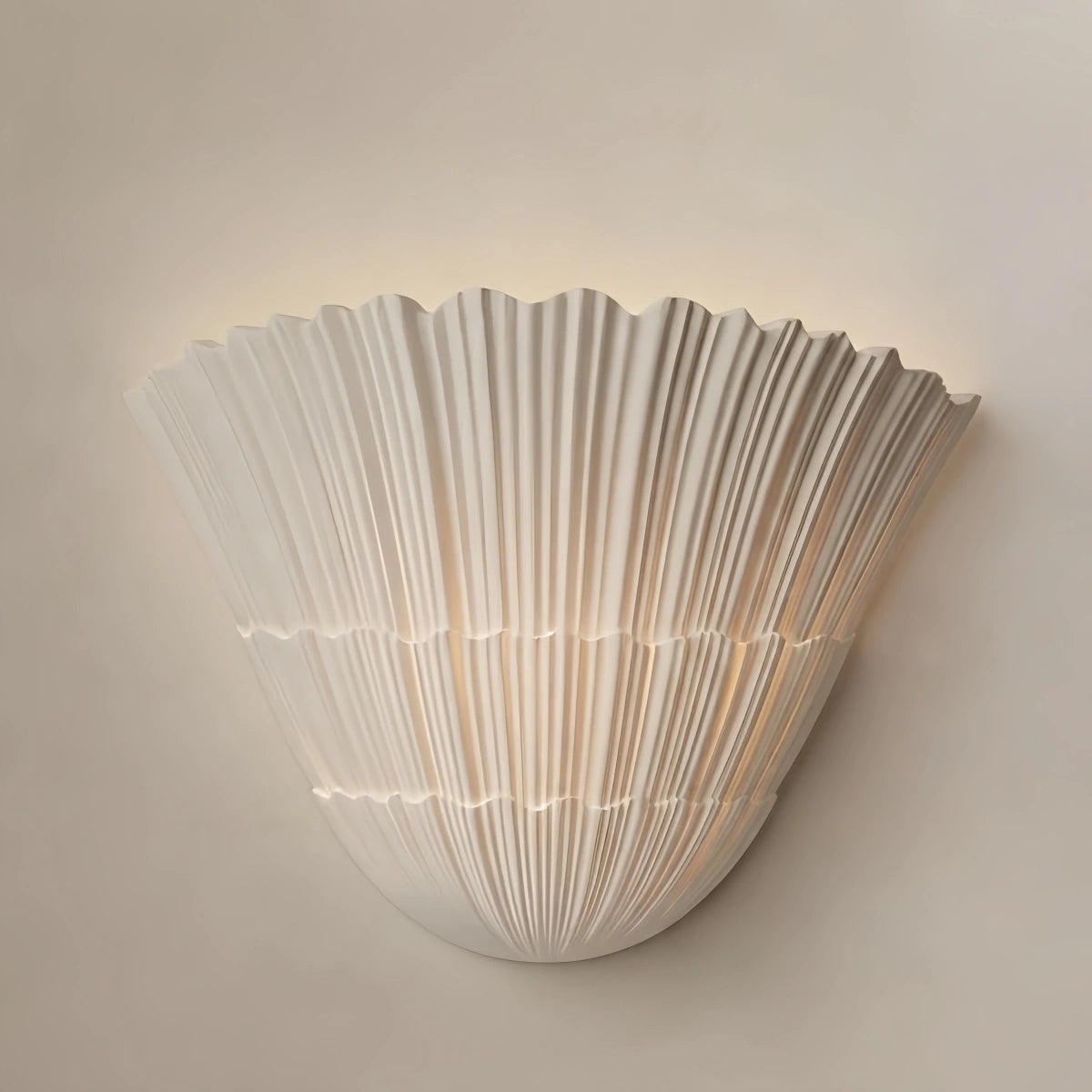 Lunara Modern Wall Lamp — Plaster White for Entryway / Living Room / Reading Nook