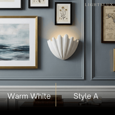 Modern Wall Lamp — Plaster White
