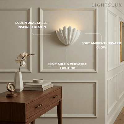 Modern Wall Lamp — Plaster White