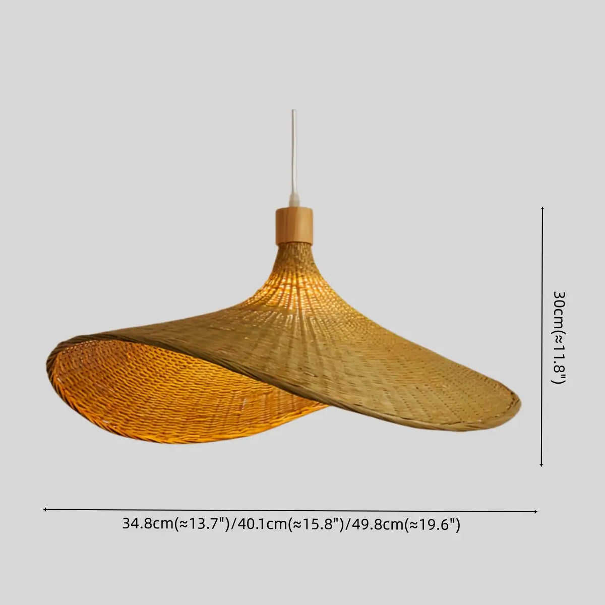 Bamburo Vintage Rattan Pendant Light