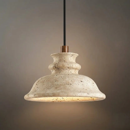 Strata Modern Travertine Pendant Light 