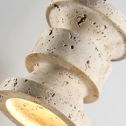Strata Modern Travertine Pendant Light