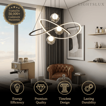 Lunara Minimalist Ring Chandelier