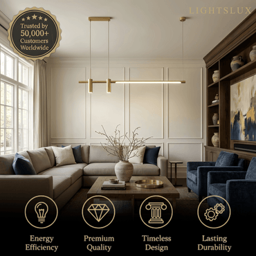 Modern Minimalist Pendant Light — Brass Gold