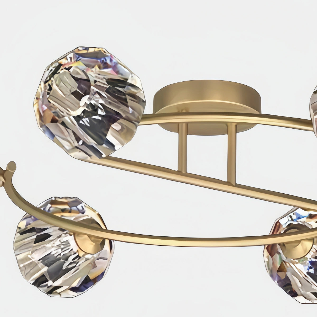 Excelis Modern Luxury Semi-Flush Mount Ceiling Light 