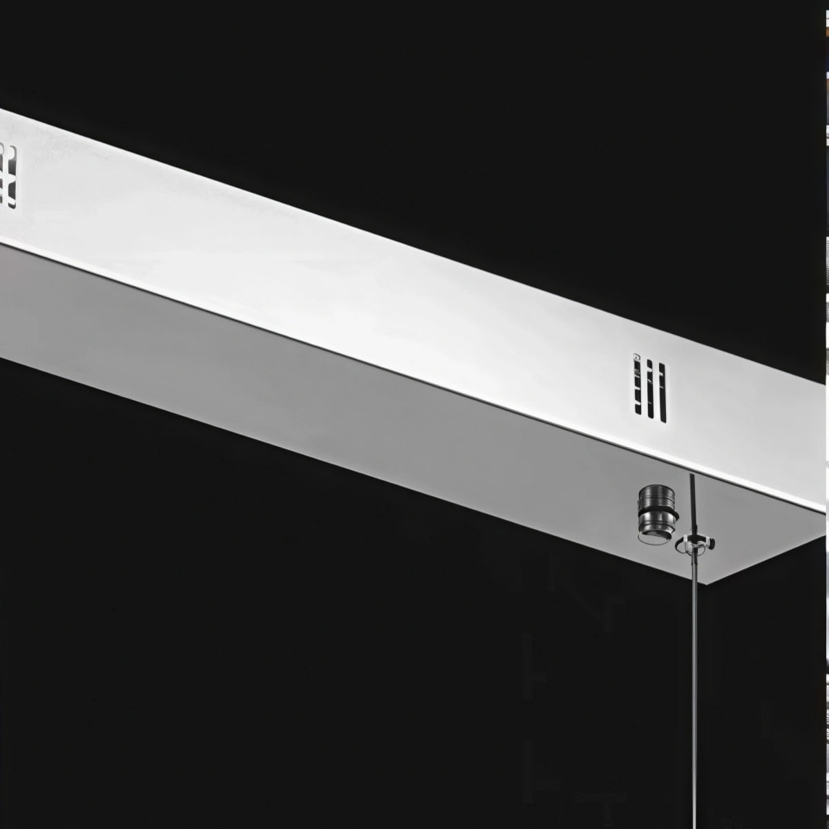 Excelis Modern Luxury Pendant Light — Carbon Steel & K9 Crystal Clear for Dining Room
