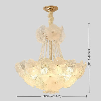 Elegant Crystal Chandelier -- Iron & Glass