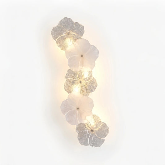 Velora Modern Wall Lamp -- Carbon Steel & Glass White for Bedroom Living Room