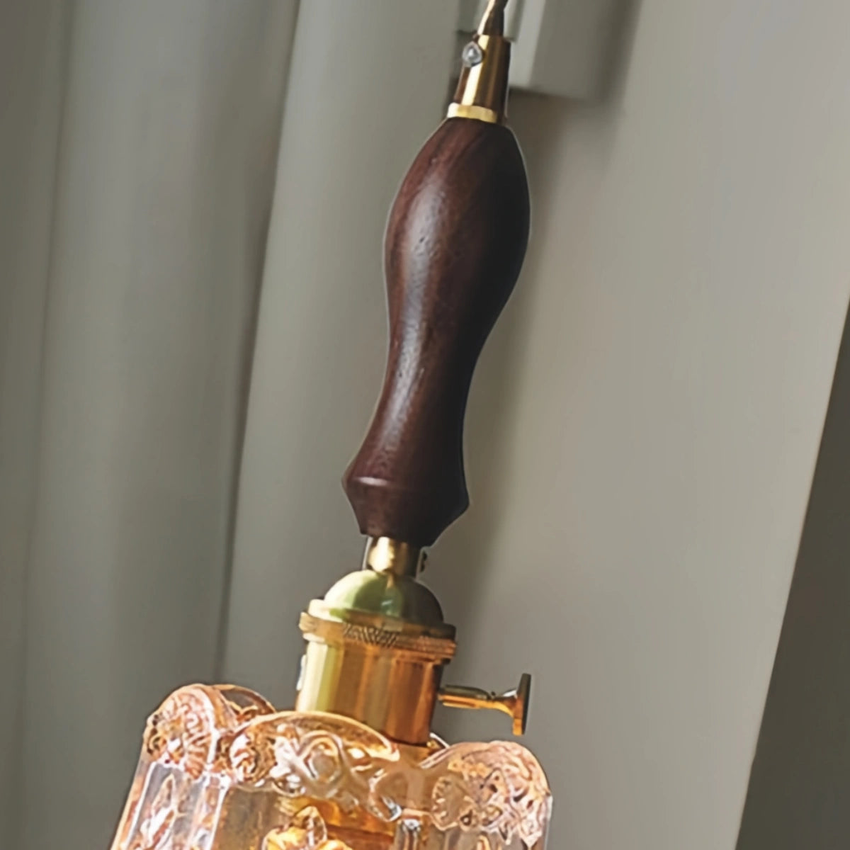 Excelis Classic Brass Glass Pendant Light
