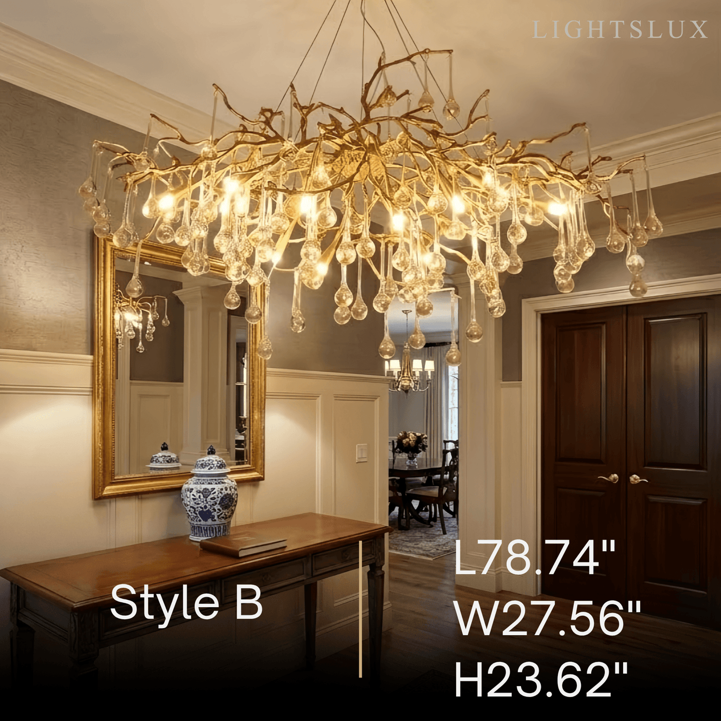 Excelis Luxury Branch Chandelier 