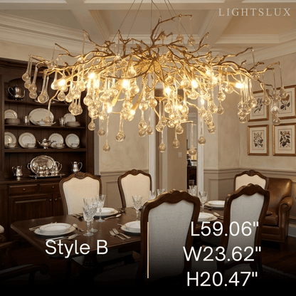 Excelis Luxury Branch Chandelier 