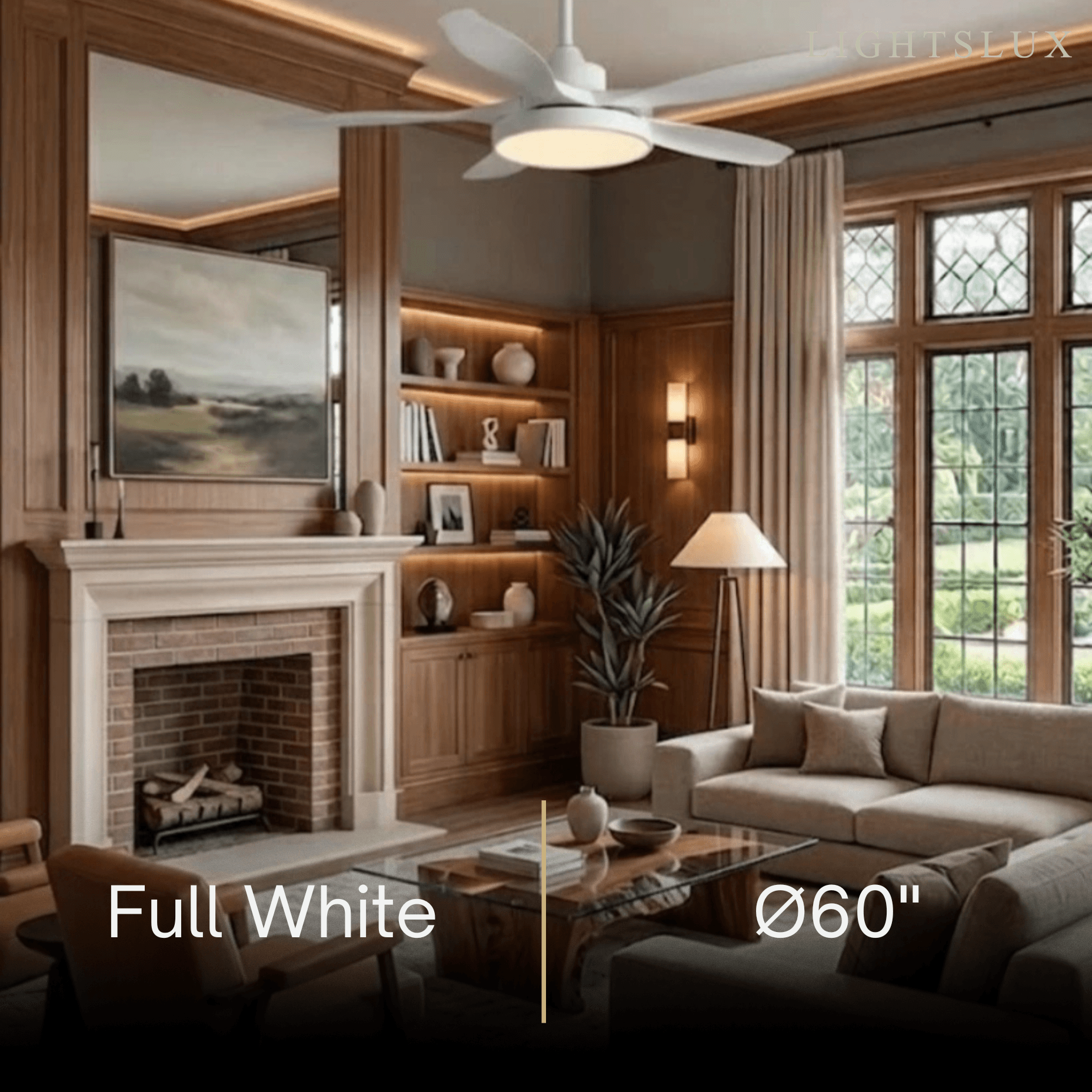 Vivara Scandinavian Large Ceiling Fan Light