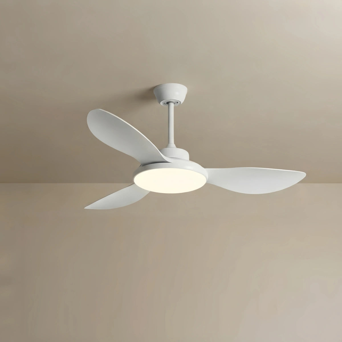 Zenno Modern Ceiling Fan Light — Integrated LED for Living Room, Bedroom, Kitchen