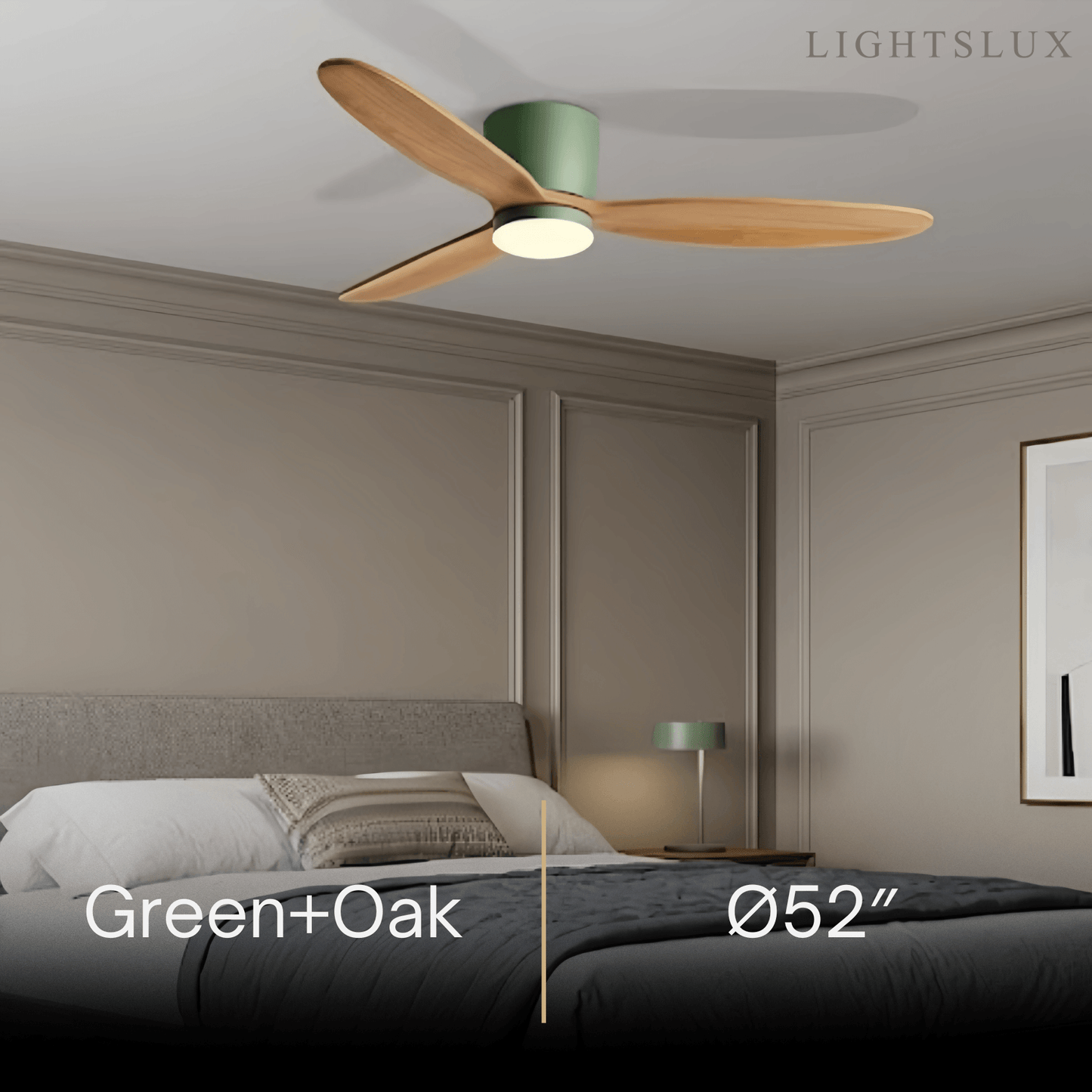 Vivara Minimalist Low Profile Ceiling Fan Light
