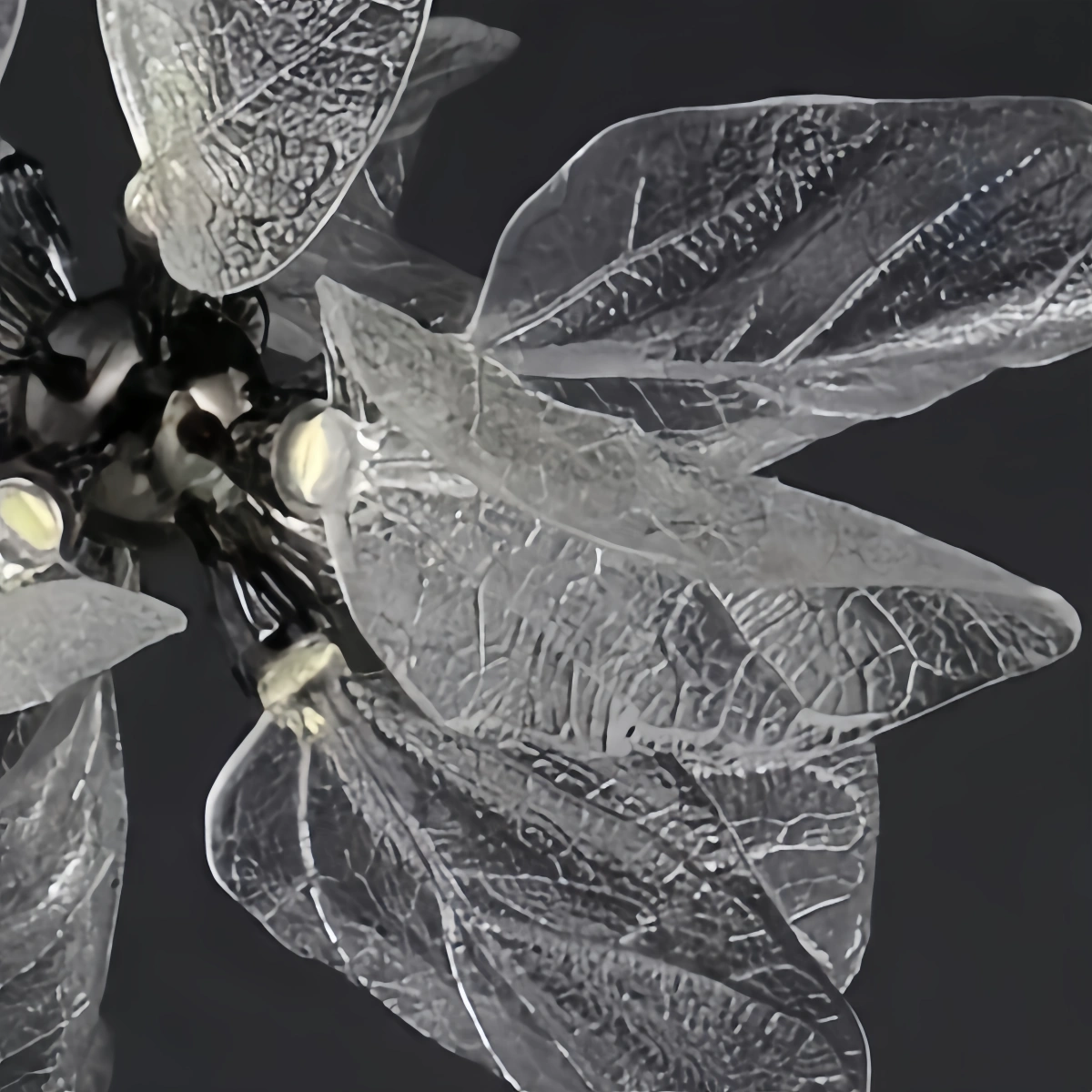 Velora Luxury Crystal Leaf Chandelier