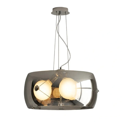Industrial Cylinder Glass Pendant Light -- Clear or Smoked