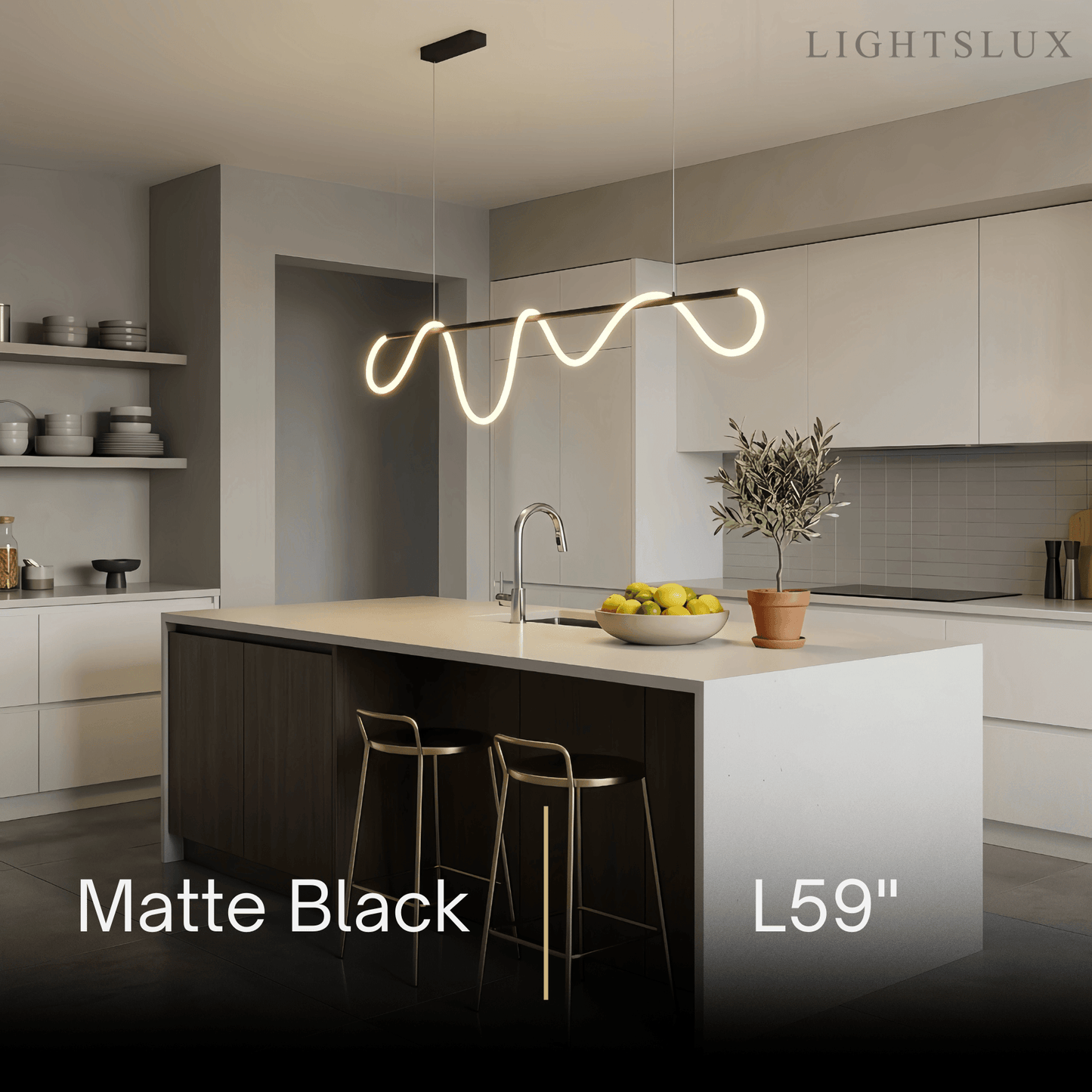 Arcato Minimalist Linear Chandelier