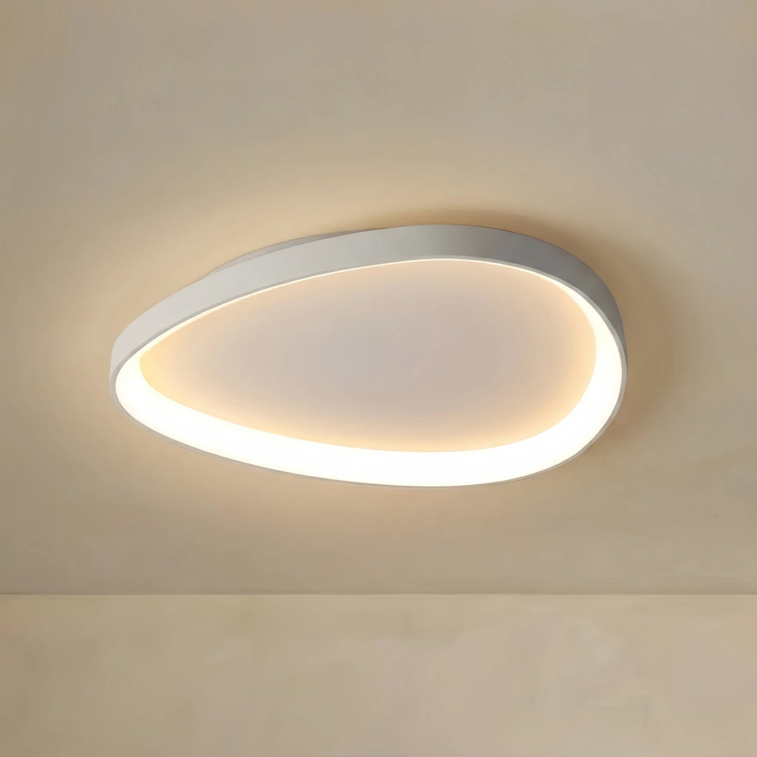 Vivara Minimalist Low Profile Ceiling Light – Single or Three-Round Cluster White/Black for Bedroom