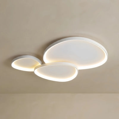 Ceiling Light – Single or Three-Round Cluster Whitefor Bedroom / Living Room