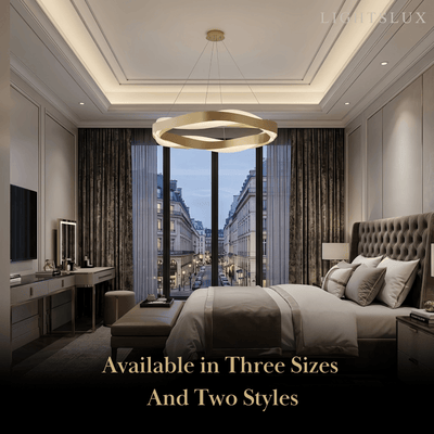 Velora Modern Wave Circular Pendant Light