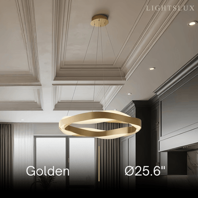 Velora Modern Wave Circular Pendant Light