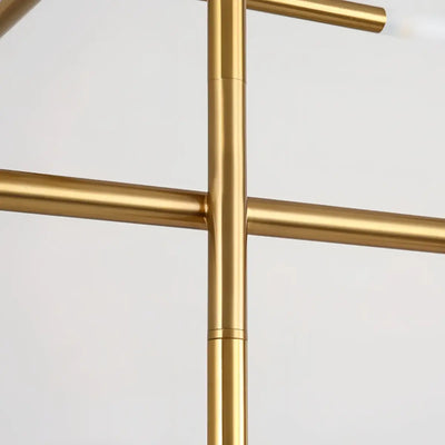 Modern Stick Chandelier -- Metal Gold or Black