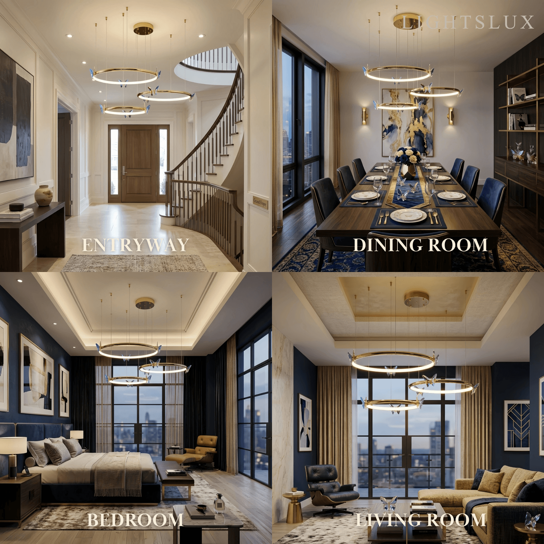 Velora Modern Circular Chandelier 