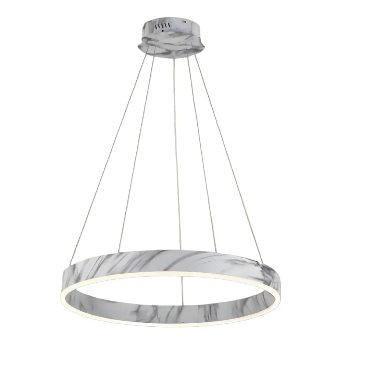Contemporary Tiered Circular  Chandelier -- Marble