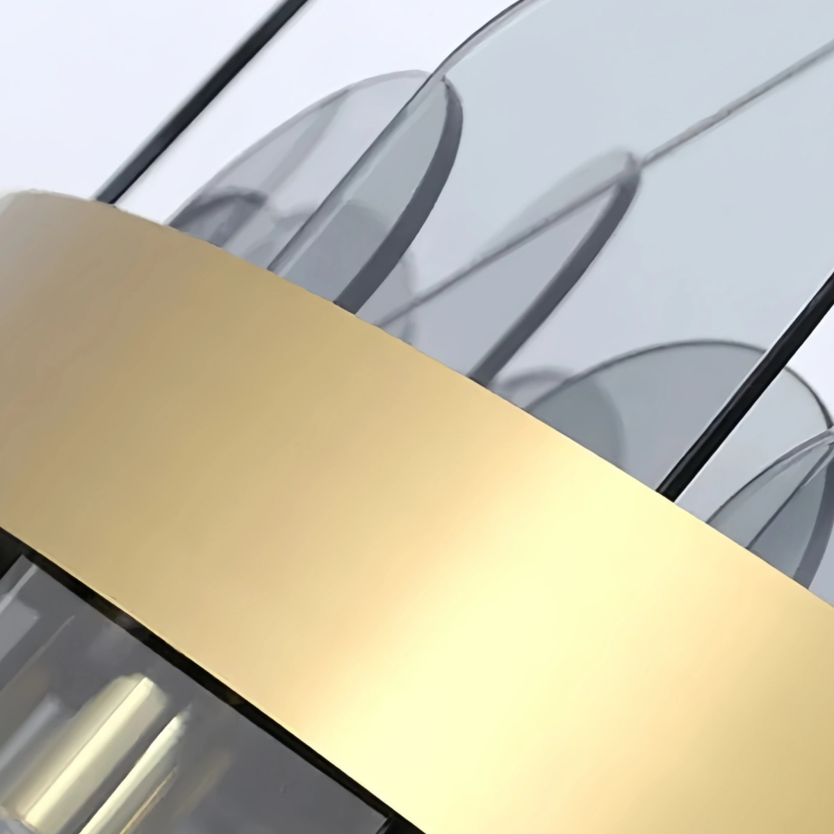 Excelis Elegant Long Oval Glass Chandelier